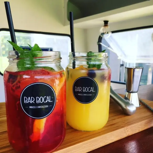 Bar Bocal, mobiele cocktailbar uit Antwerpen, te huur via Feestkarhuren.nl