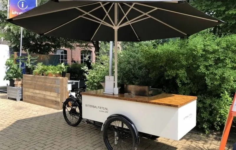 Bitterbal Fiets, frietfoodtruck uit Noord-Holland, te huur via Feestkarhuren.nl