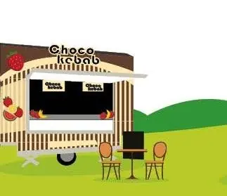 Choco Kebab on wheels, halal foodtruck uit Antwerpen, te huur via Feestkarhuren.nl