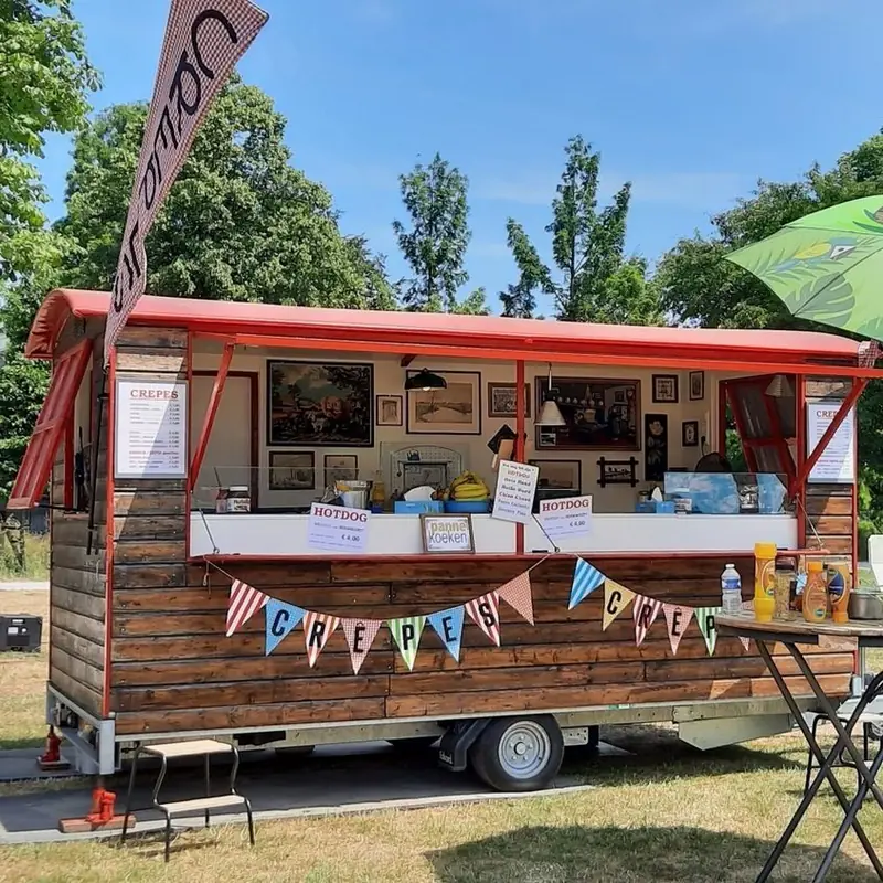 Crepes Roulotte, foodtruck voor zoete lekkernijen uit Gelderland, te huur via Feestkarhuren.nl