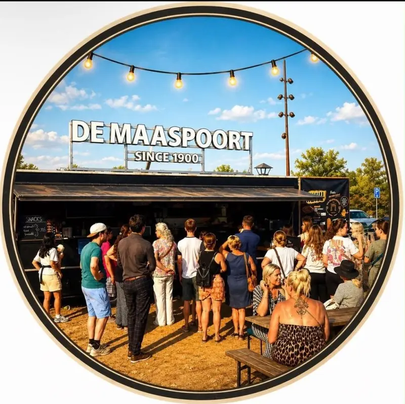 De maaspoort ontour, streetfoodtruck uit Noord-Brabant, te huur via Feestkarhuren.nl
