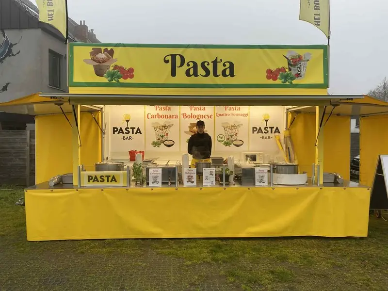 De Pasta Bar, pastafoodtruck, te huur via Feestkarhuren.nl