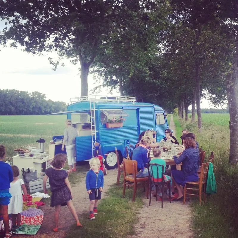 De sjampetter, koffiebar op wielen uit Oost-Vlaanderen, te huur via Feestkarhuren.nl