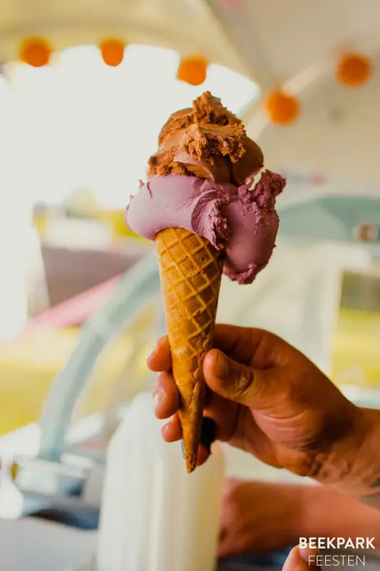 Dingenen&Dergent ambachtelijk italiaans roomijs, ijsfoodtruck uit Limburg (NL), te huur via Feestkarhuren.nl