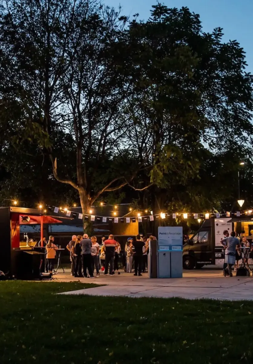 De bar op een avondfeest