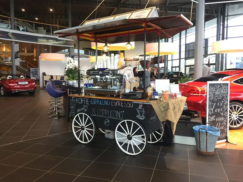 El Cappuccino, koffiebar op wielen uit Gelderland, te huur via Feestkarhuren.nl