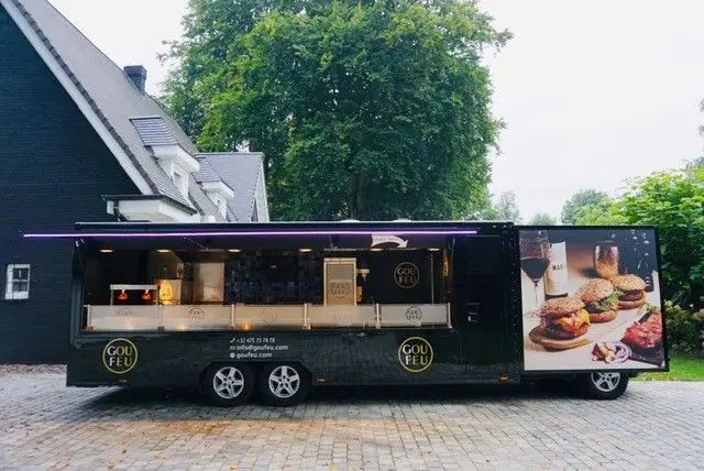 Goufeu, BBQ-foodtruck uit Antwerpen, te huur via Feestkarhuren.nl