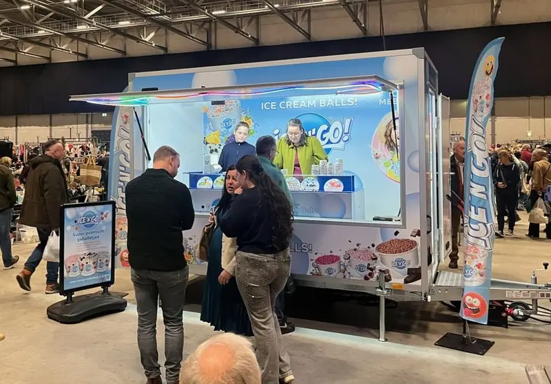 Ice'n'go Nederland B.v, streetfoodtruck uit Zeeland, te huur via Feestkarhuren.nl