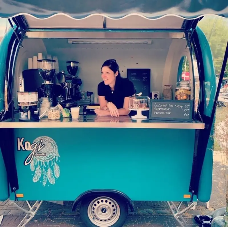 Kogi Koffie, koffiebar op wielen uit Zuid-Holland, te huur via Feestkarhuren.nl