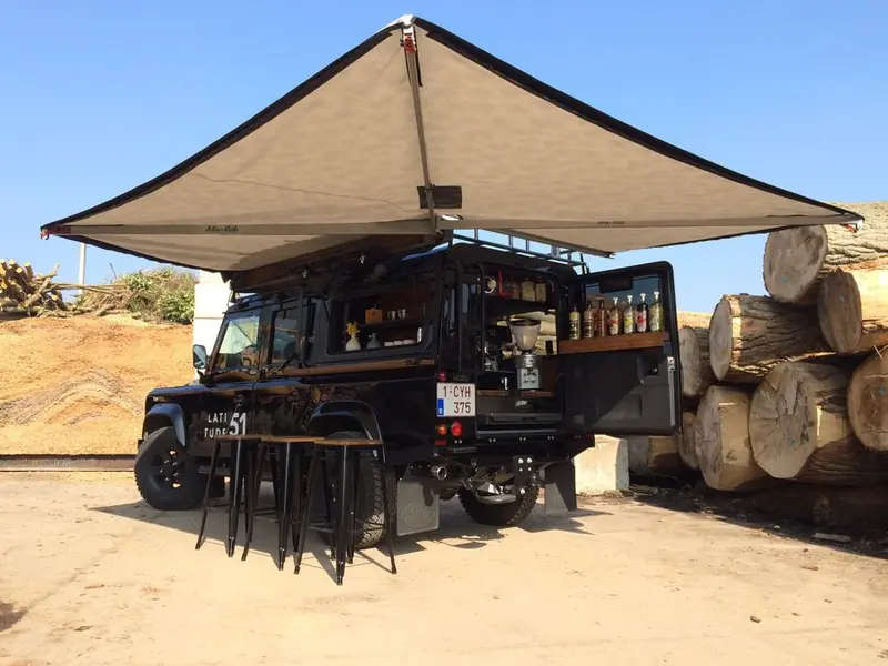 Latitude-51 Mobiele Espresso Bar, koffiebar op wielen, te huur via Feestkarhuren.nl