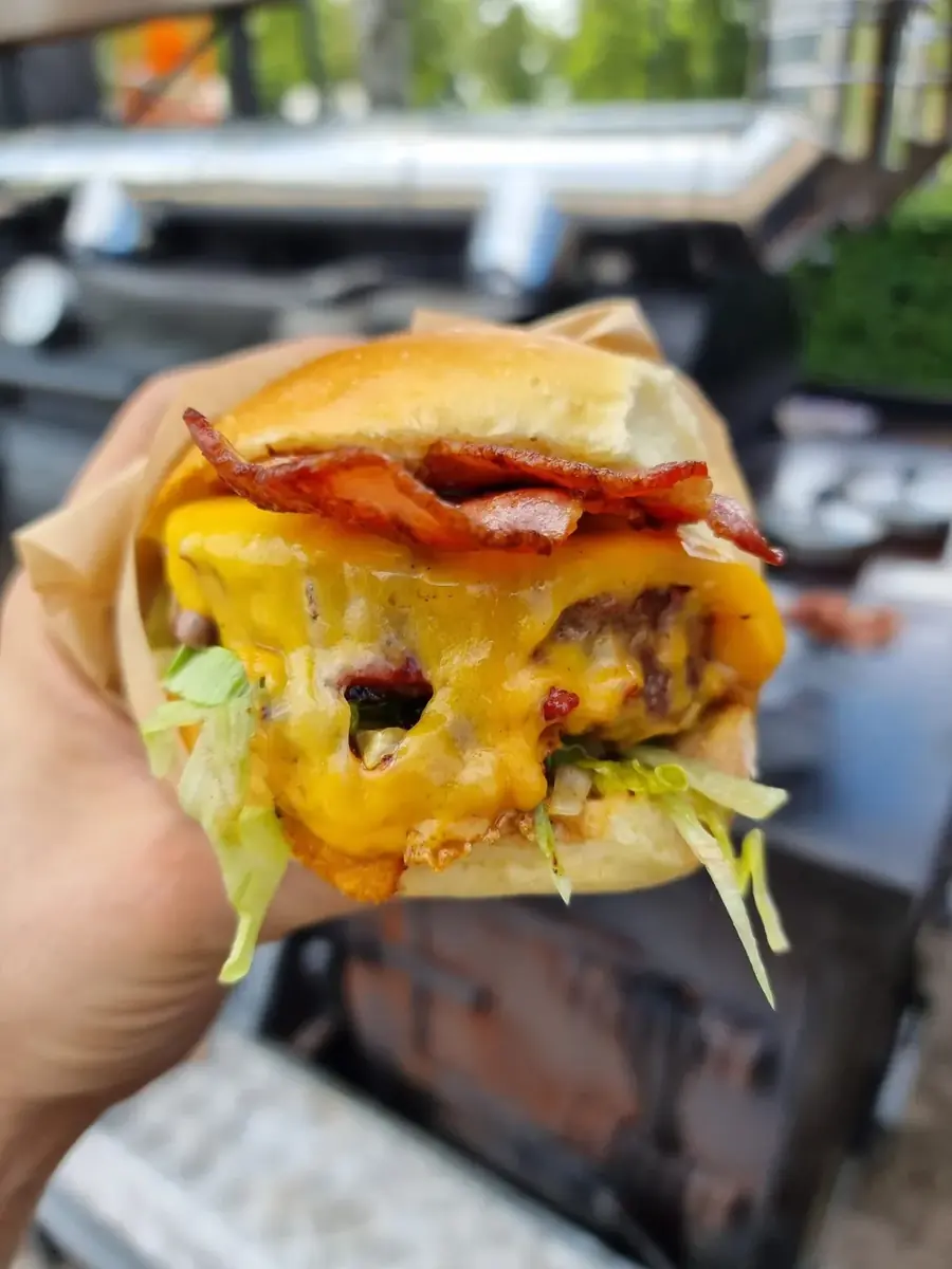 Een burger van Meat-Up