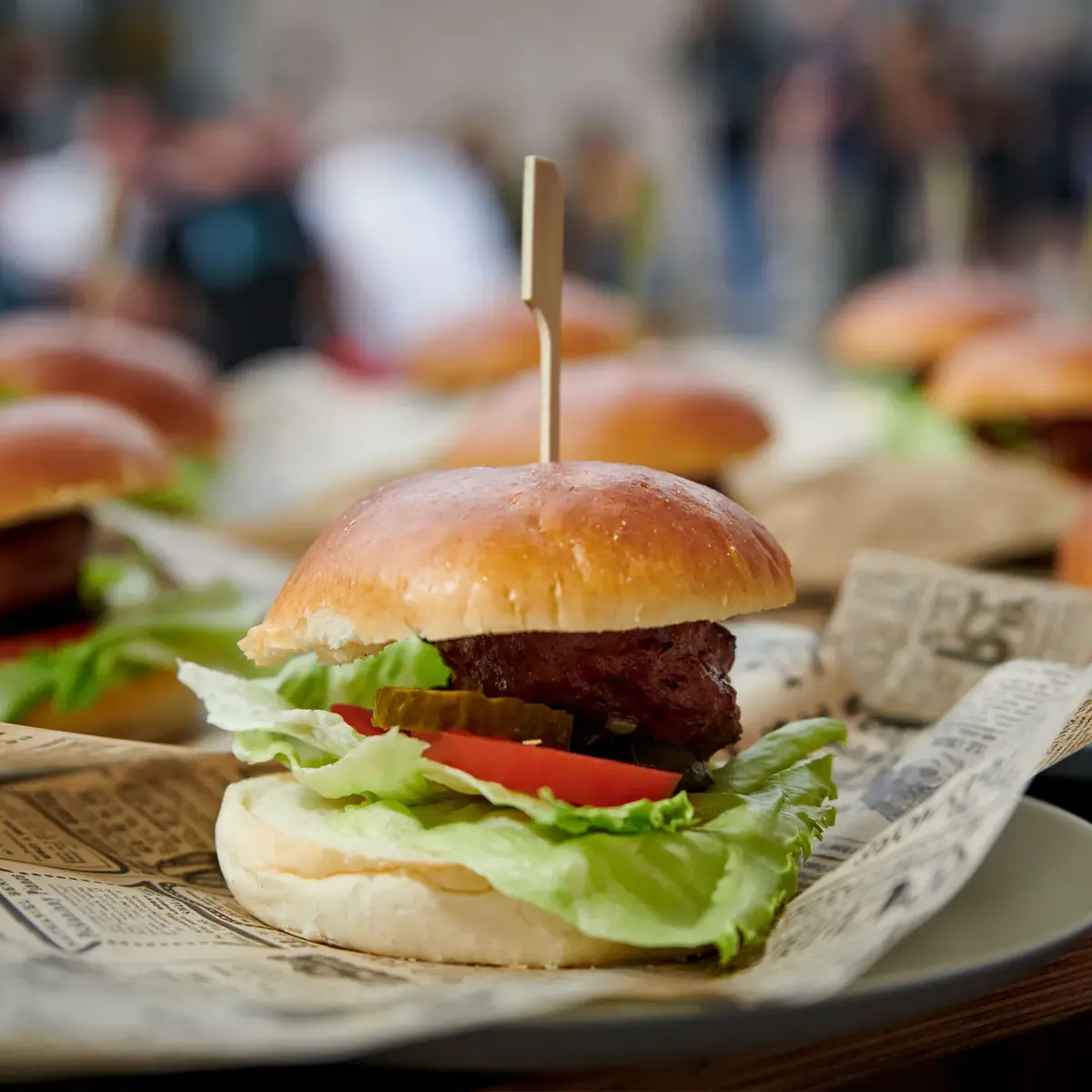 Een burger van Mullers Foodtruck