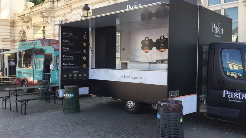 Pasta, pastafoodtruck, te huur via Feestkarhuren.nl