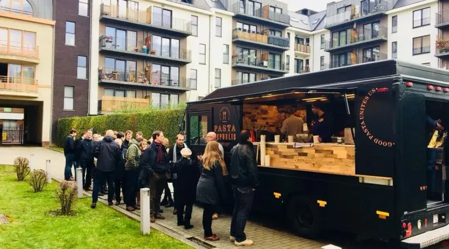 De foodtruck op een event