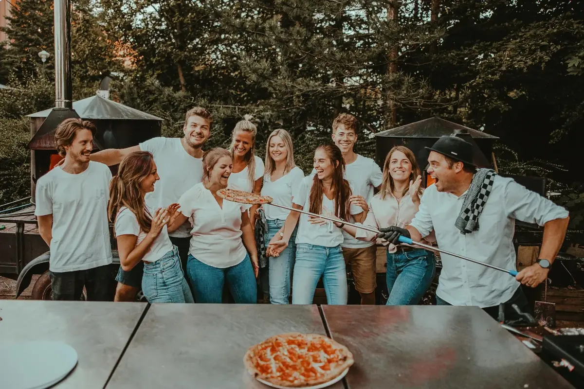 Het team van Pizza Pelgrims