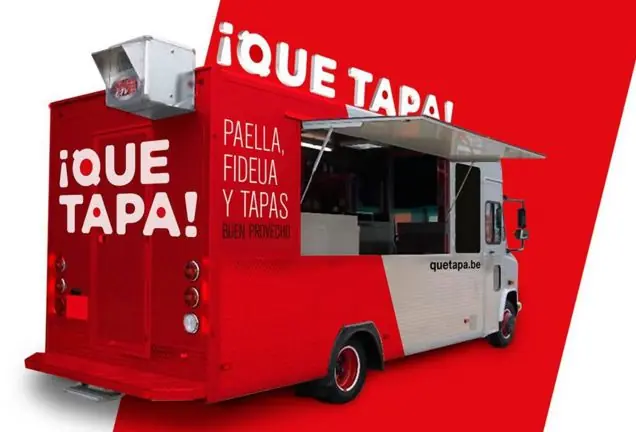 Que Tapa, tapasfoodtruck uit Antwerpen, te huur via Feestkarhuren.nl