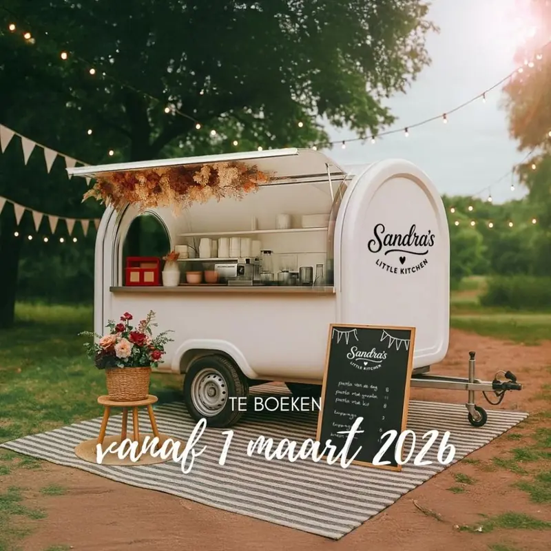 Sandra’s little kitchen, streetfoodtruck uit Zuid-Holland, te huur via Feestkarhuren.nl