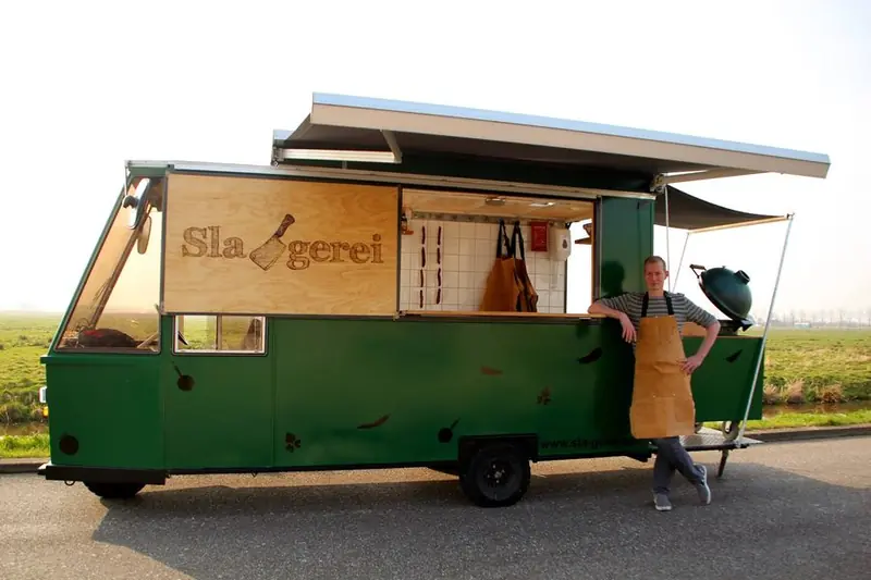 Sla-gerei, BBQ-foodtruck uit Antwerpen, te huur via Feestkarhuren.nl