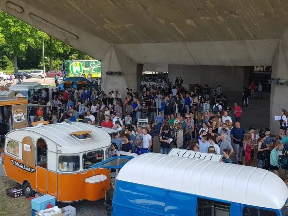 De oldtimer van ’t Je van het Loket op een evenement