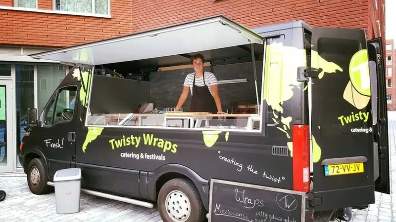 Twisty Wraps, foodtruck met gezonde gerechten uit Overijssel, te huur via Feestkarhuren.nl