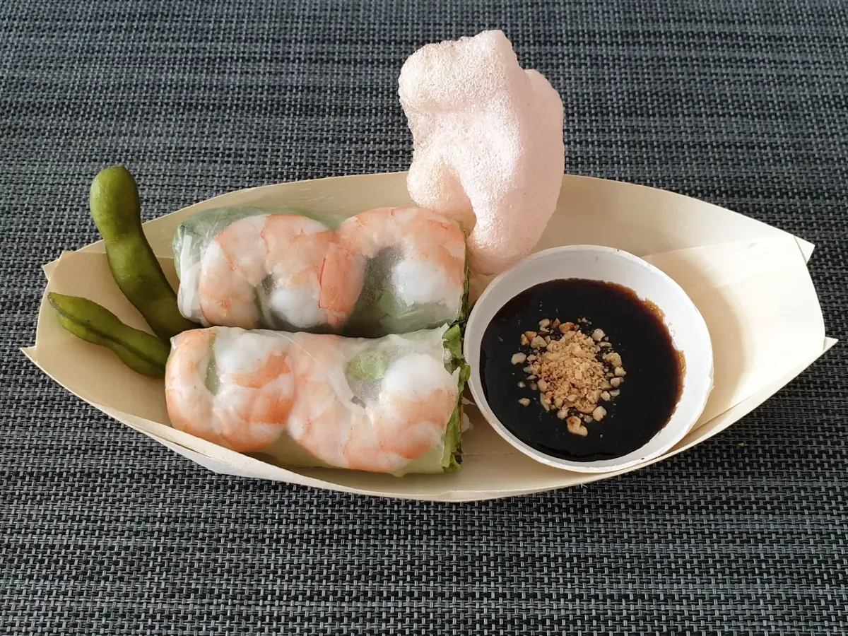 Lenterolletjes met scampi