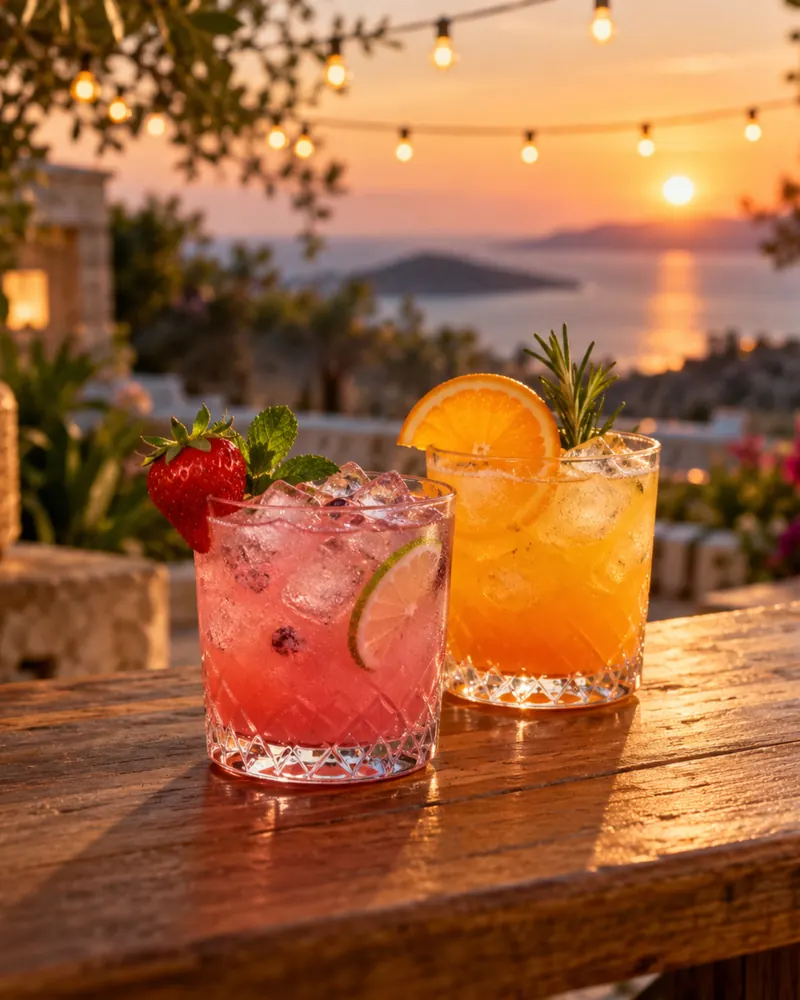 Foodtruck met cocktails