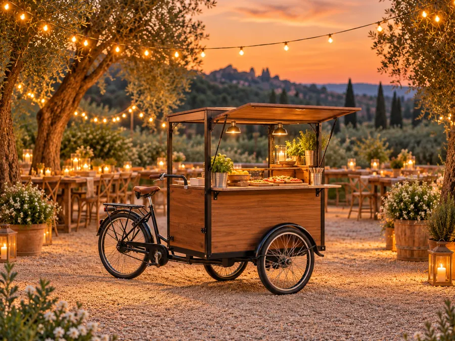 Sfeerbeeld: foodbike op een zomerfeest
