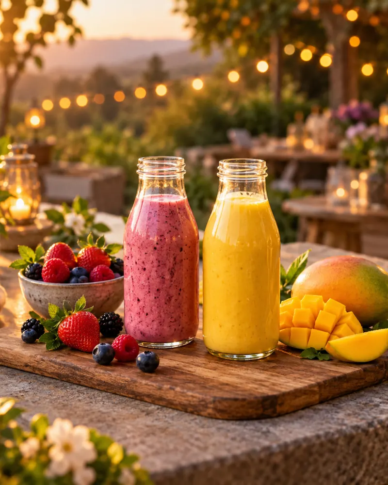 Foodtruck met smoothies