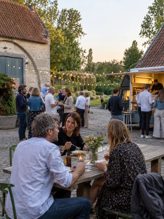 Bedrijfsfeest in een oude hoeve, Vlaams-Brabant