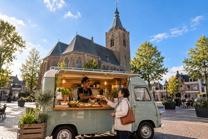 Ontbijttruck bij de Oude Kerk in Barneveld